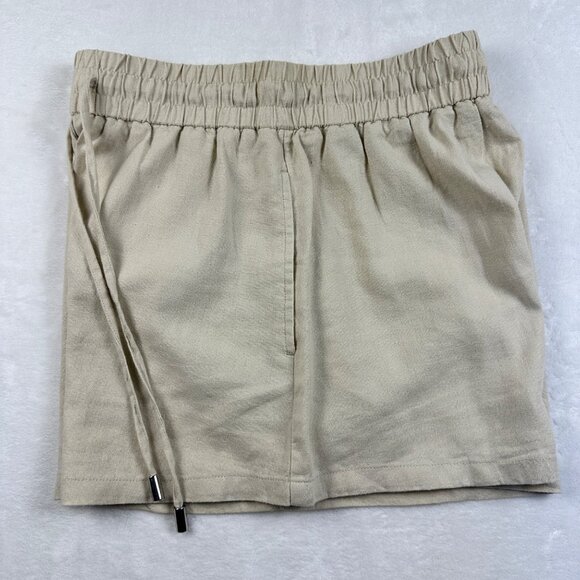 Zara Women’s LINEN BLEND SHORTS Sand Size XS Bohocore - Picture 12 of 12